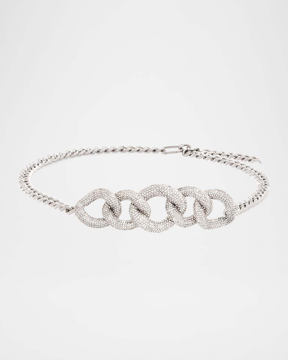 Curb Chain-Link Crystal Belt